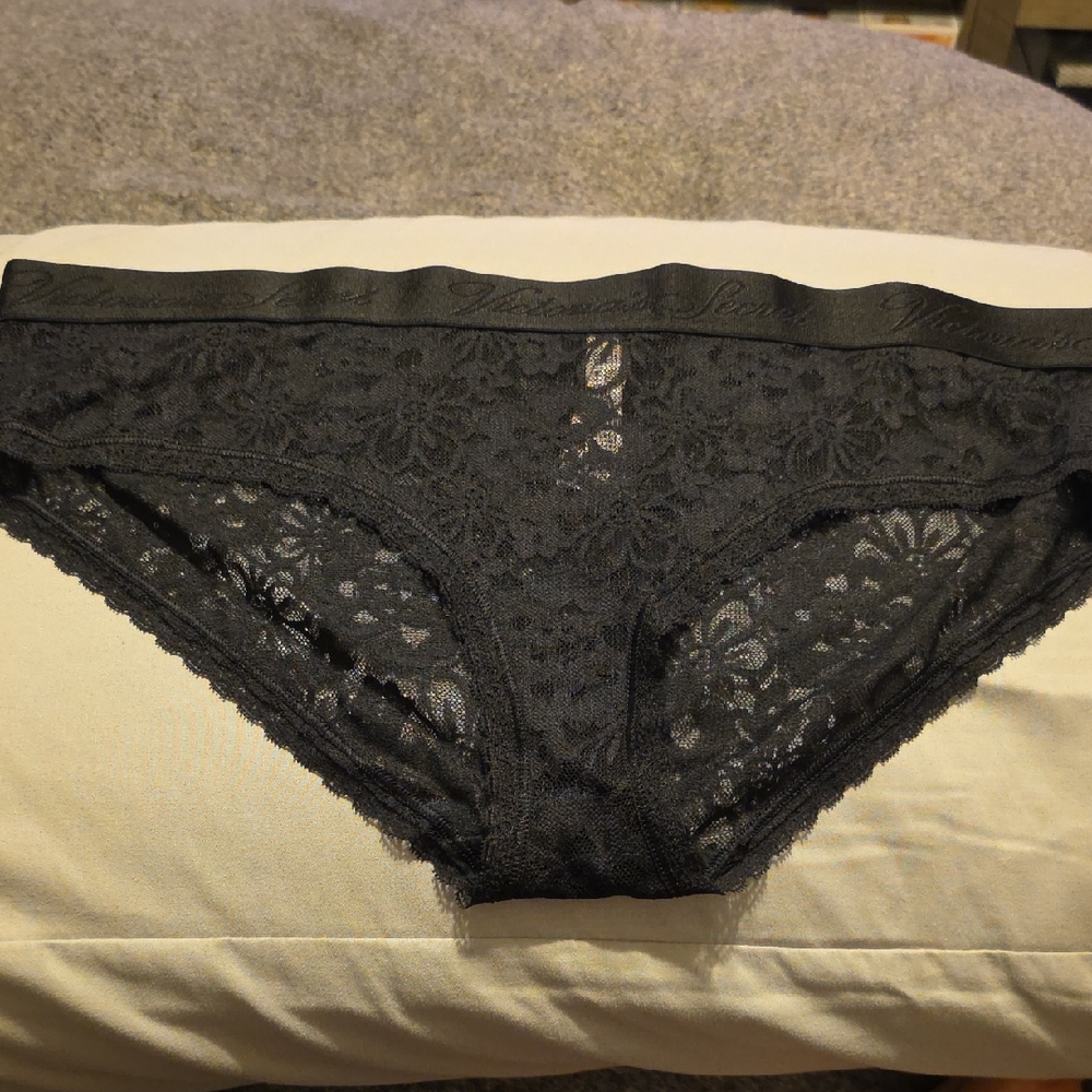 Victoria's Secret Black Lace Panties